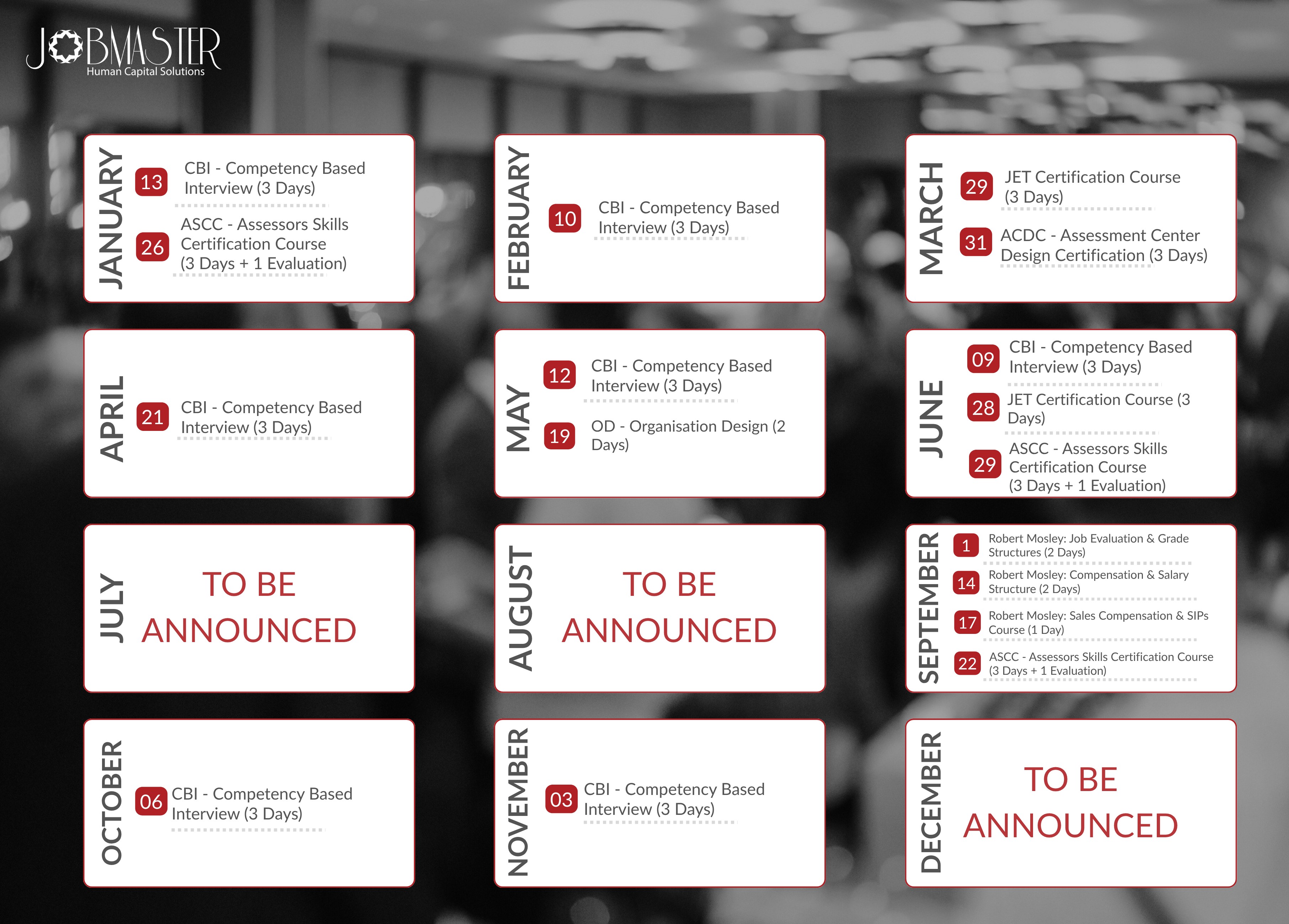JM Calendar